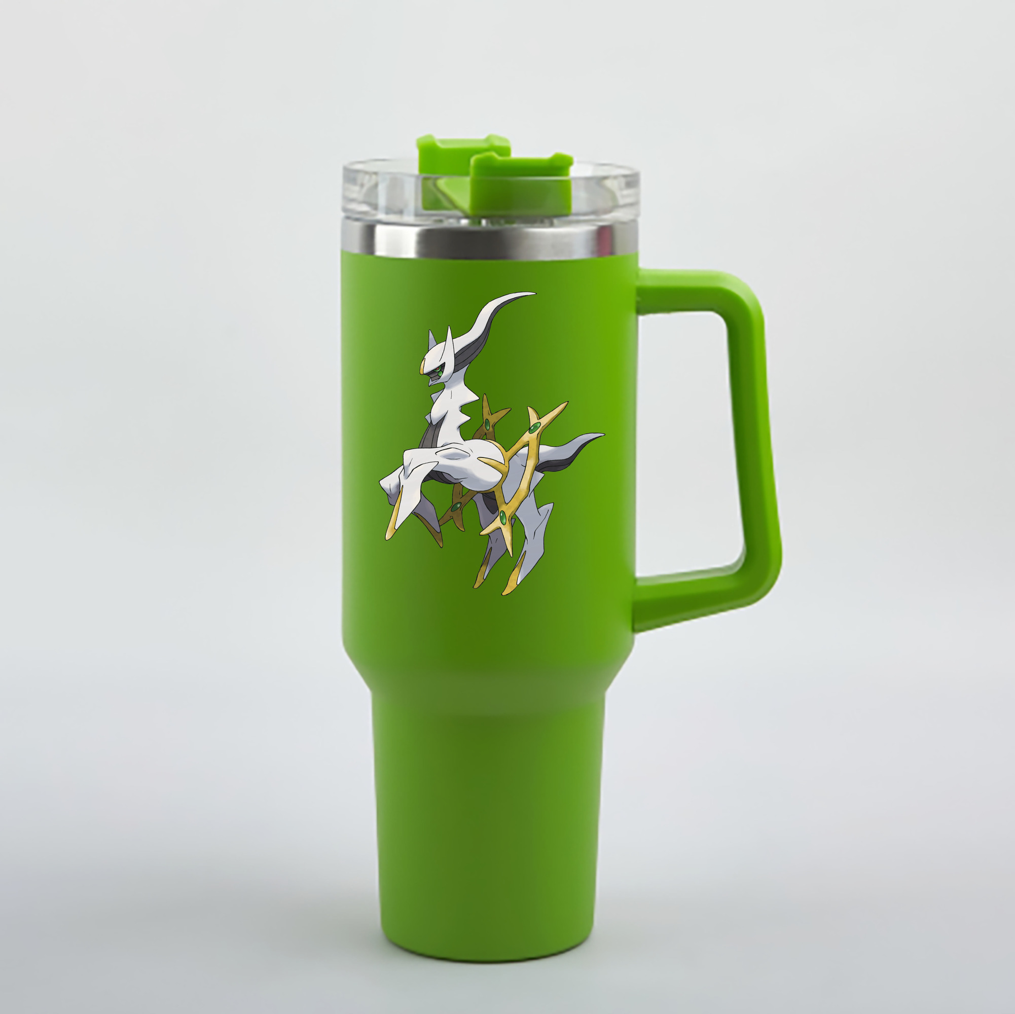 （画像用） ポケットモンスター Pokémon 1200mL車用タンブラー - クリスタルステッカー（プラスチックストロー付き）
